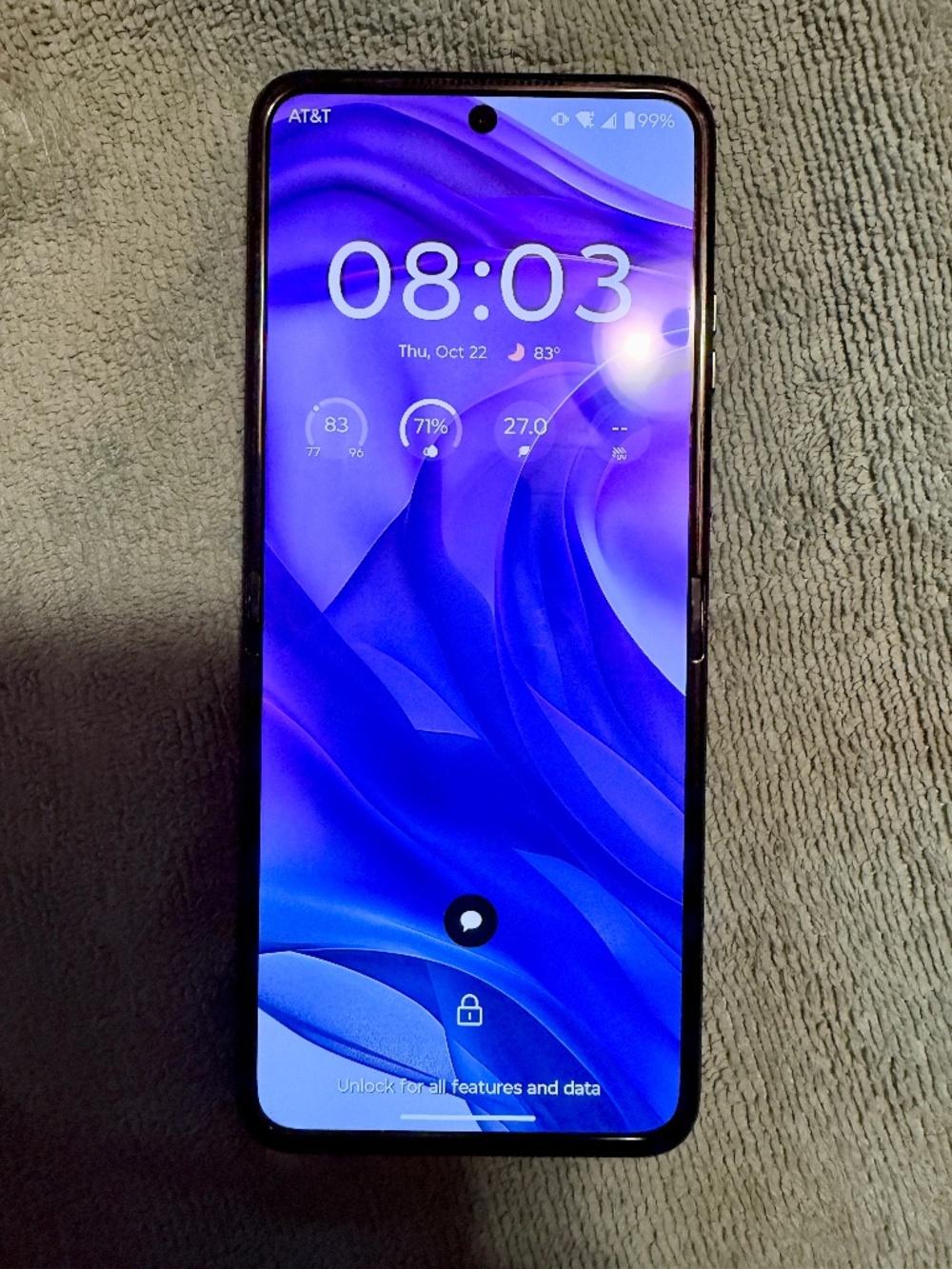 Motorola Razr+ 2024 AT&T 256GB - Midnight Blue